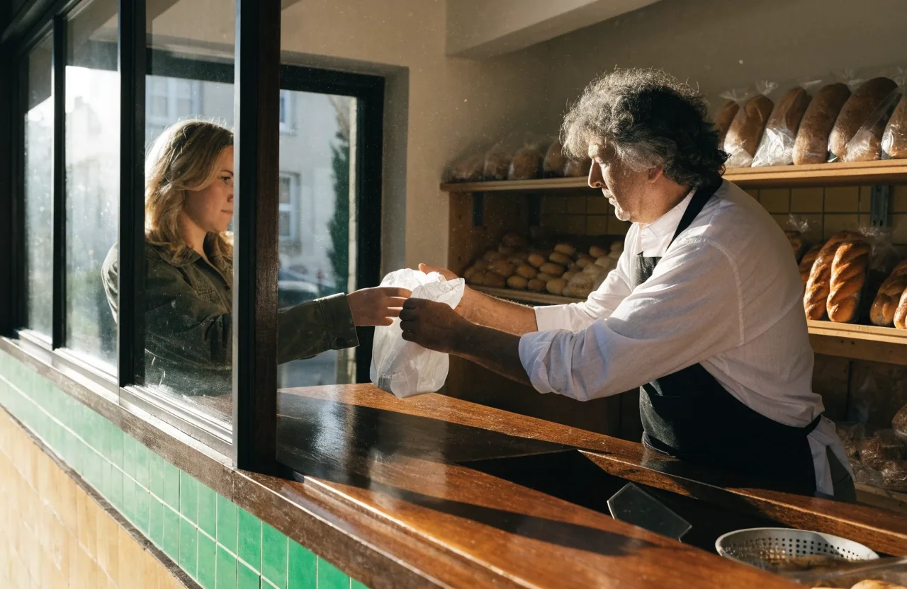 Redaktionstisch mit Notenbankberichten, Notizheft und Kaffeetasse unter warmem Leselicht